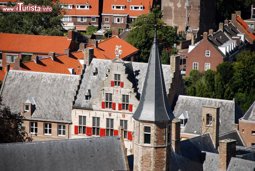 Immagine Uno scorcio dall'alto del centro di Middelburg, Olanda. Siamo nella provincia della Zelanda.