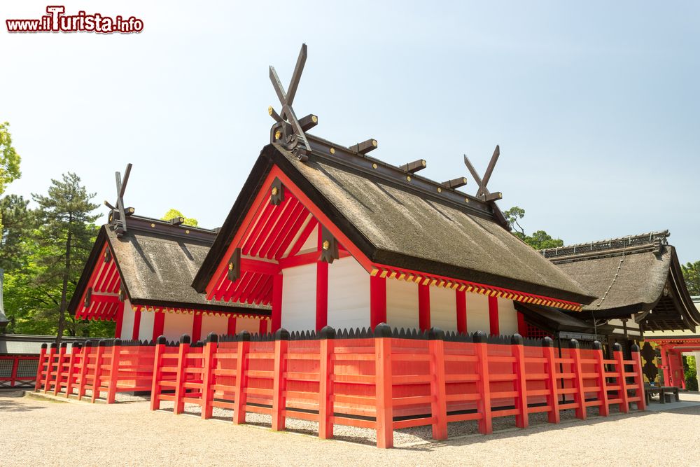 Immagine Uno scorcio del Grande Tempio Sumiyoshi a Osaka, Giappone.