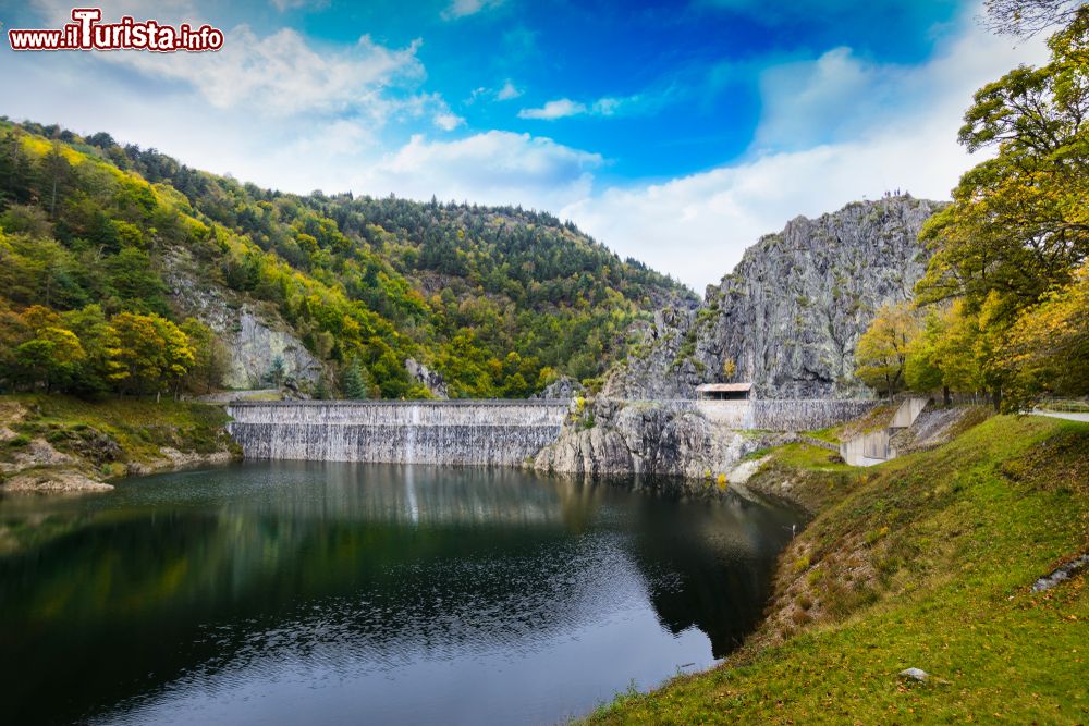 Immagine Uno scorcio del lago Furan e del fiume nei pressi di Saint-Etienne, Francia.