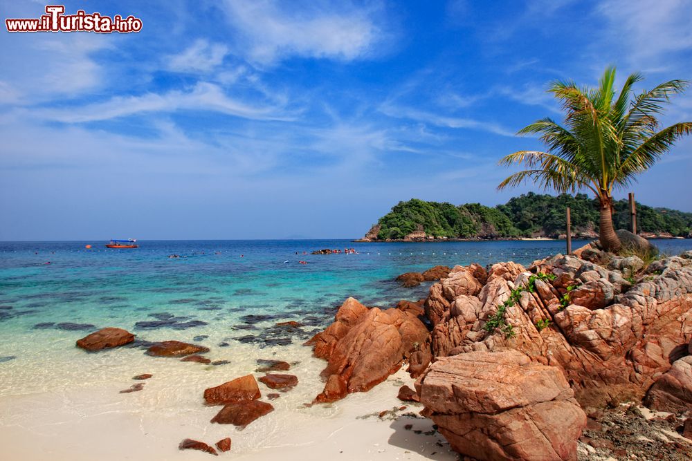 Immagine Uno scorcio del Parco Marino dell'isola di Redang, Malesia. Quest'isola, che si estende per 7 chilometri di lunghezza, è importante per la conservazione delle tartarughe marine che raggiungono le spiagge per nidificare e deporre le uova.