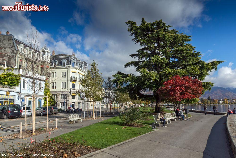 Immagine Uno scorcio della città di Vevey, cantone Vaud, Svizzera - © stoyanh / Shutterstock.com