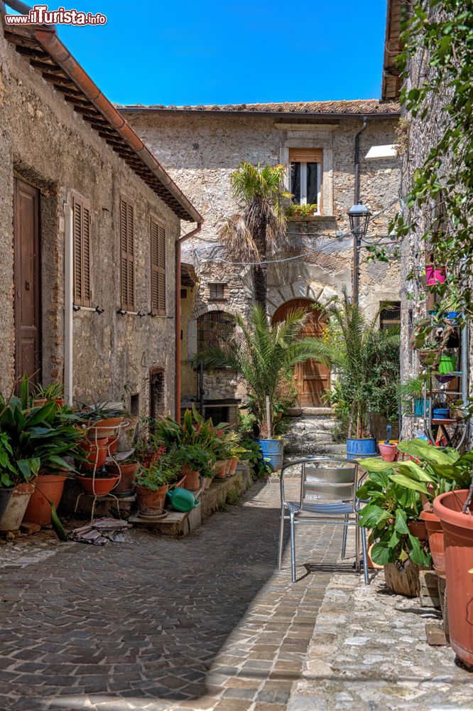 Immagine Uno scorcio estivo del borgo medievale di Fara in Sabina nel Lazio