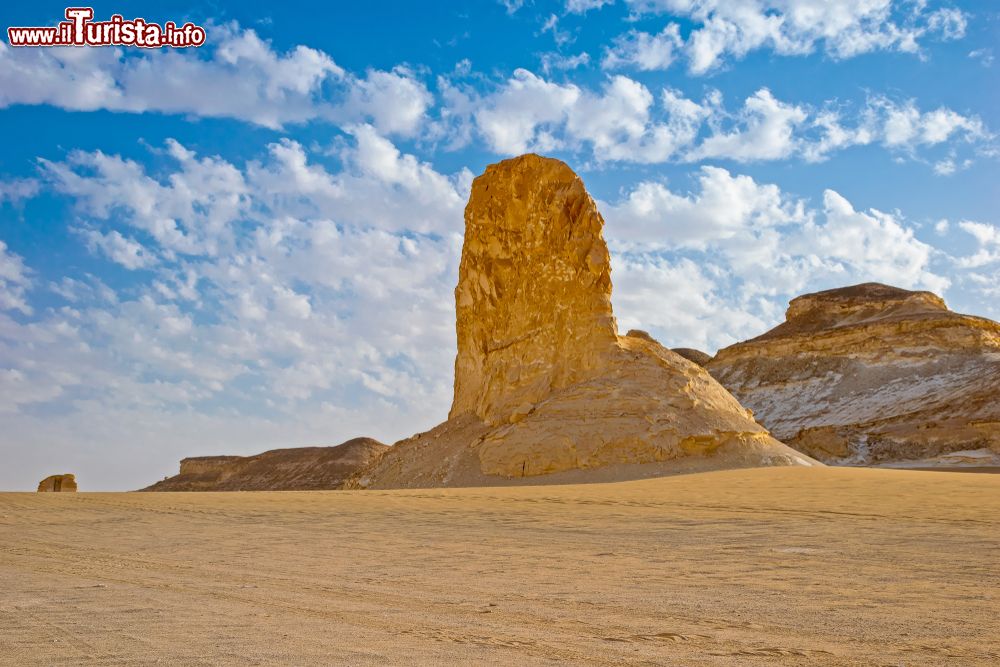 Immagine Uno scorcio panoramico di Farafra, Egitto: l'insediamento principale si chiama Qasr el-Farafra ed è costruito attorno a una fortezza oggi in rovina.