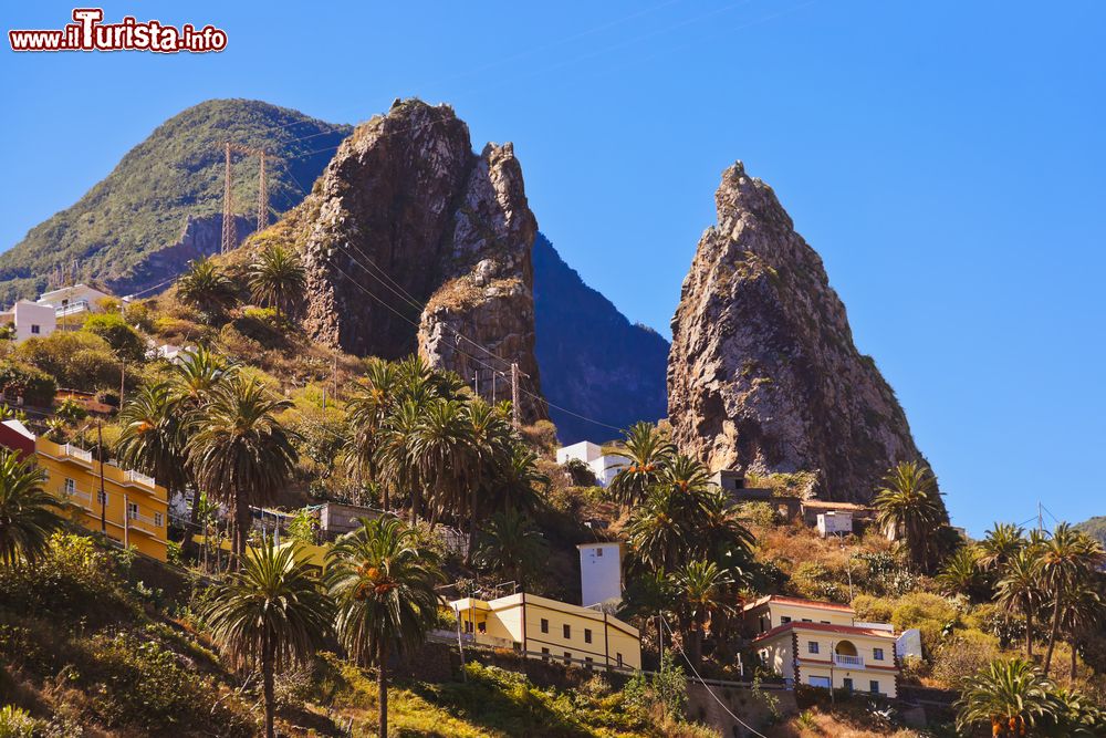 Immagine La valle di Hermigua, una piccola località che si trova nel nord-est dell'isola di La Gomera (Canarie).