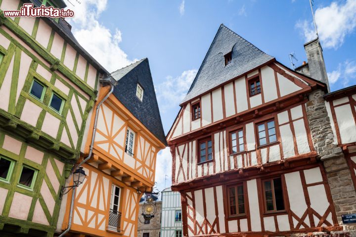 Immagine Vannes le antiche case del centro storico del borgo in Bretagna