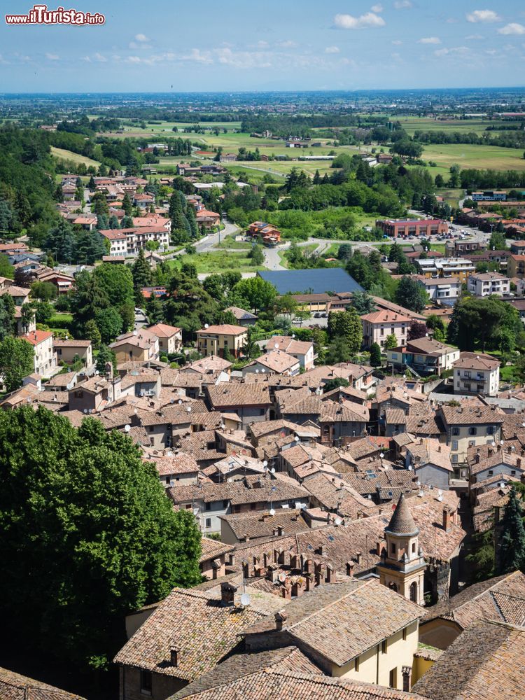 Immagine Veduta aerea del centro storico di Castell Arquato in provincia di Piacenza