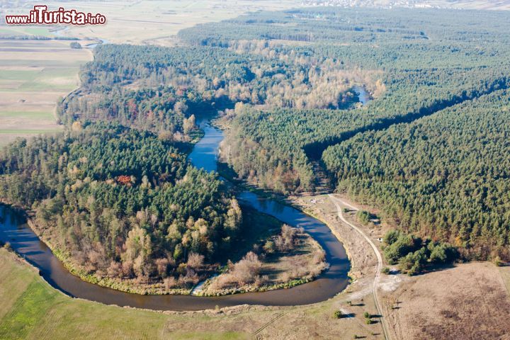 Immagine Veduta aerea del paesaggio lungo il fiume Nida, Lituania - © Mariusz Szczygiel / Shutterstock.com