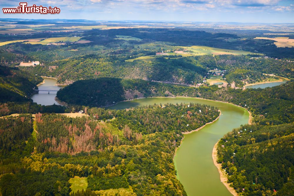 Immagine Veduta aerea del Podyji National park in Moravia, Repubblica Ceca
