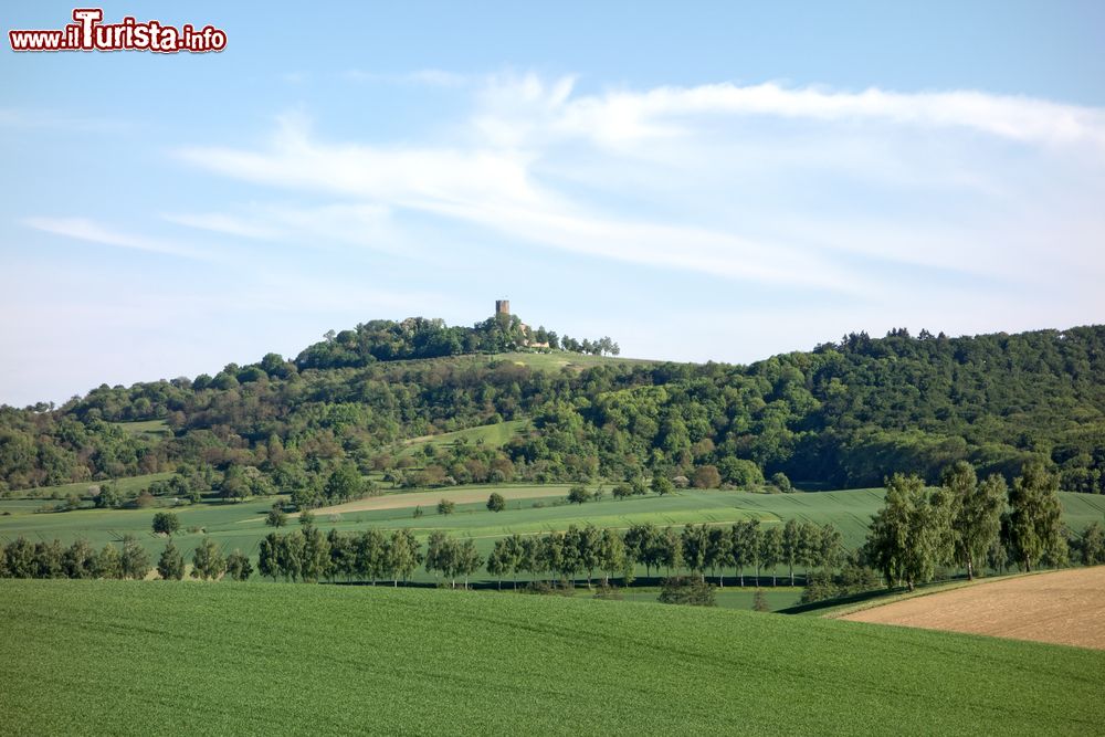 Immagine Una veduta del castello di Steinsberg vicino a Sinsheim, Germania.