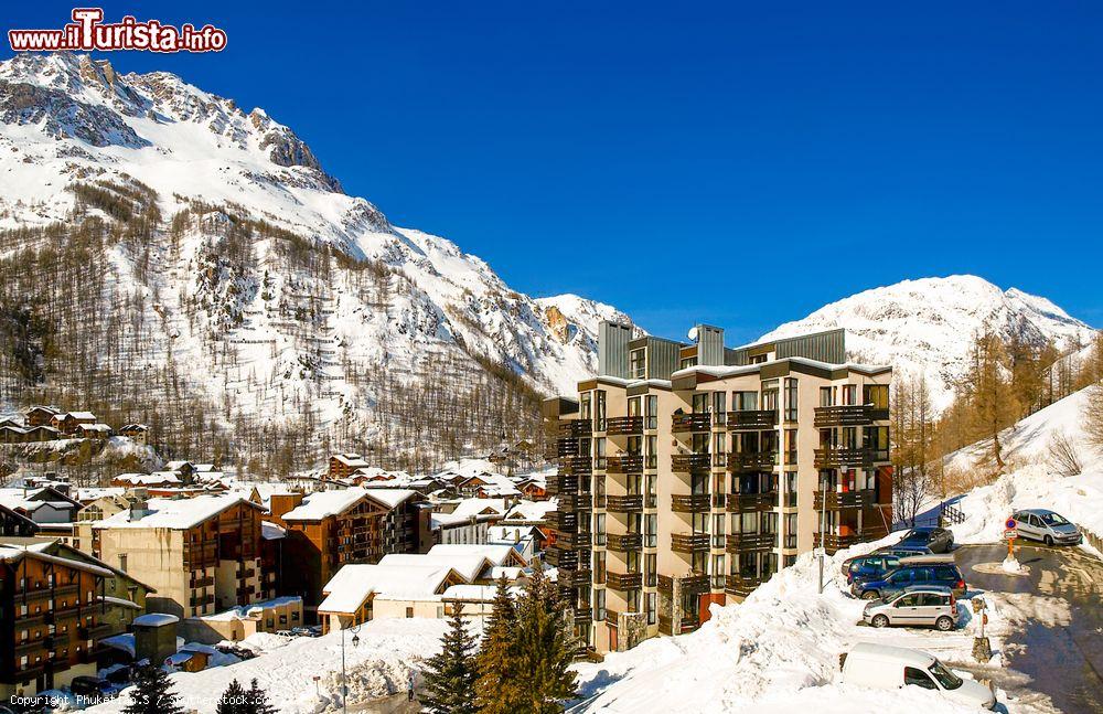 Immagine Veduta del comprensorio sciistico Espace Killy in Val d'Isère, Savoia, Alpi francesi - © Phuketian.S / Shutterstock.com