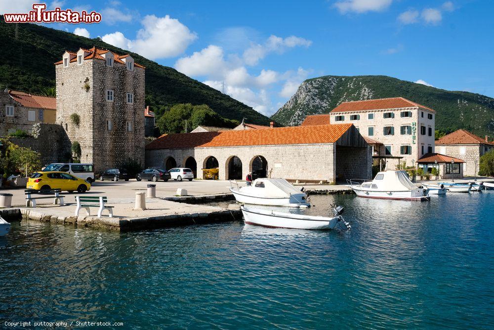 Immagine Veduta del porto di Ston nei pressi di Dubrovnik, regione dalmata, Croazia - © puttography / Shutterstock.com