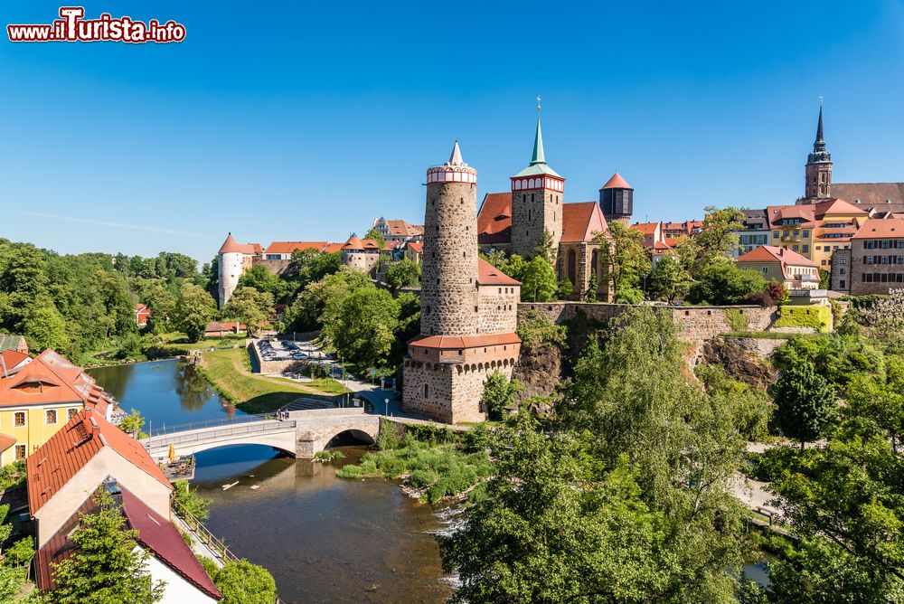 Immagine Veduta della città sassone di Bautzen con le sue torri medievali, Germania.