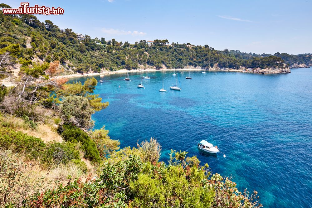 Immagine Veduta dell'anse de Mejean a Tolone, Francia. Si può raggiungere a piedi attraverso il sentiero costiero.