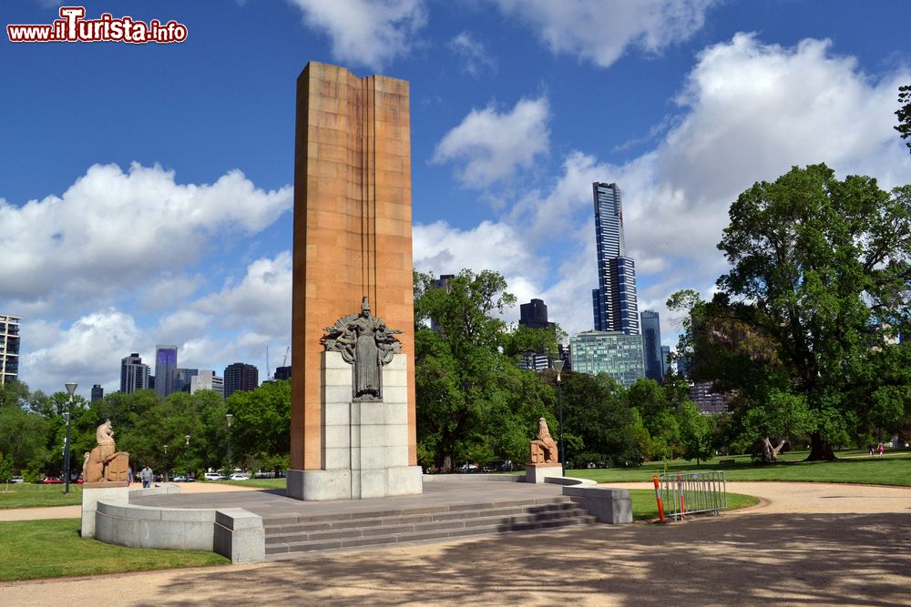 Immagine Veduta panoramica al Royal Botanic Garden di Melbourne, Australia.