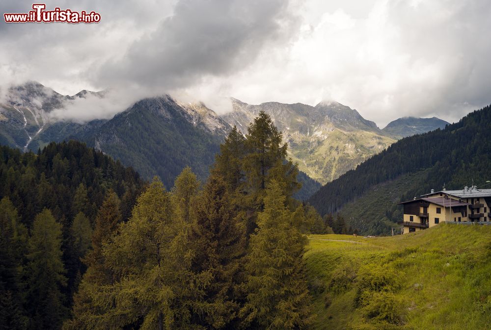 Immagine Veduta panoramica sulle Alpi Orobie nello ski resort di Foppolo (Lombardia) in estate.