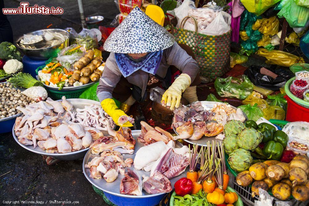 Immagine Ho Chi Minh City, Vietnam:  una venditrice nel  mercato di Binh Tay, presso la zona di Cholon, la vecchia Chinatown di Saigon - © Melinda Nagy / Shutterstock.com