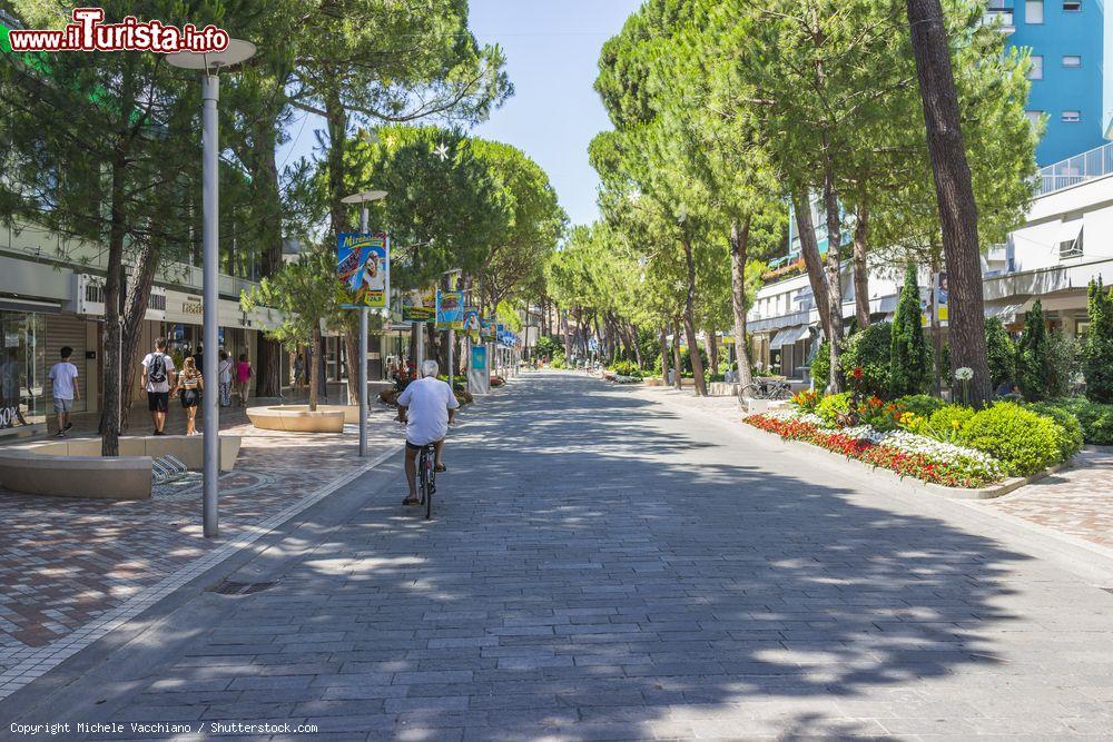 Immagine Via Gramsci nel centro pedonale di Milano Marittima in provincia di Ravenna, riviera Romagnola. - © Michele Vacchiano / Shutterstock.com