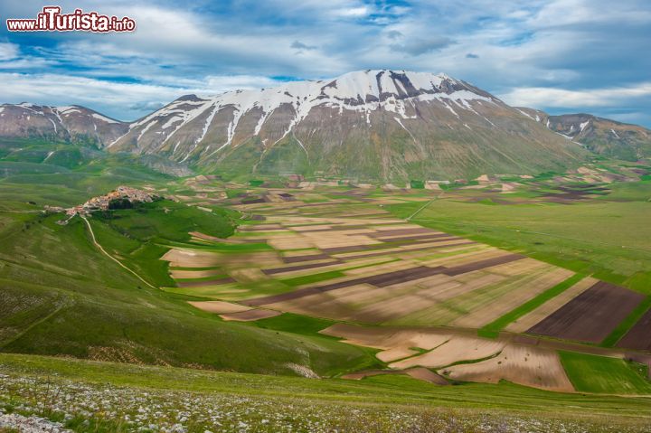 Immagine Panorama di Piano Grande di Castelluccio e dei Monti Sibillini, Umbria, Italia - © javarman / Shutterstock.com