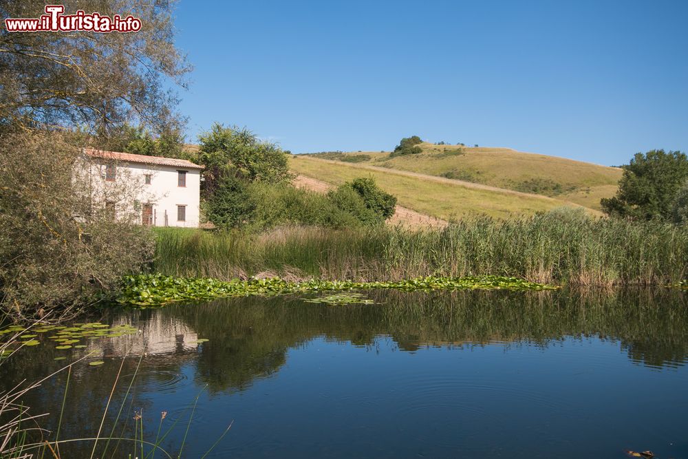 Immagine Vista panoramica del Lago di Colfiorito in Umbria, siamo nel territorio comunale di Foligno