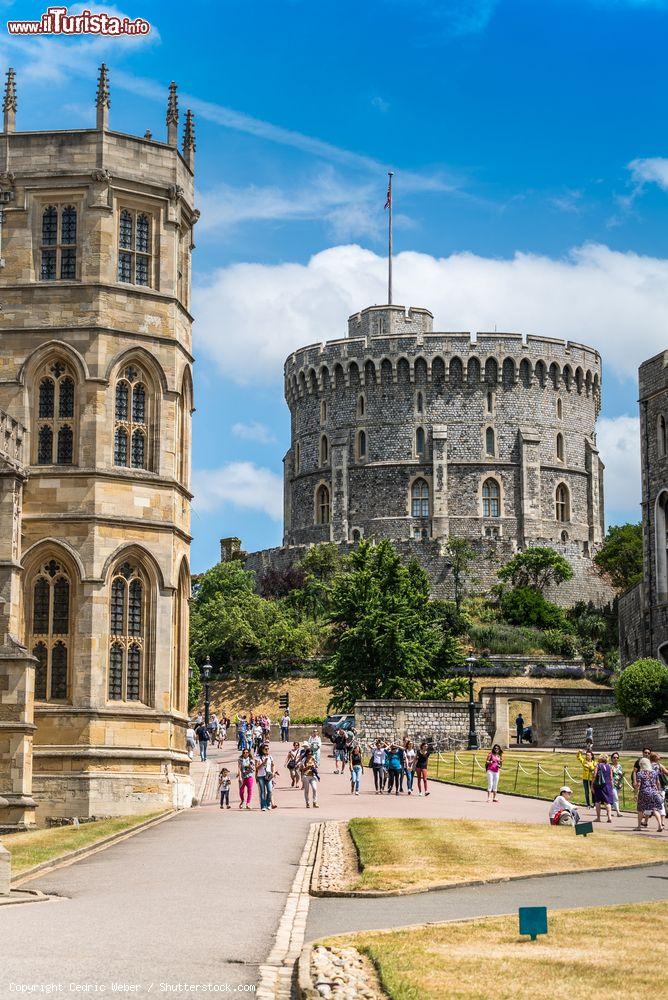 Immagine Windsor, Regno Unito: uno scorcio del castello reale costruito da Guglielmo il Conquistatore nel 1066. E' il palazzo più a lungo occupato d'Europa - © Cedric Weber / Shutterstock.com