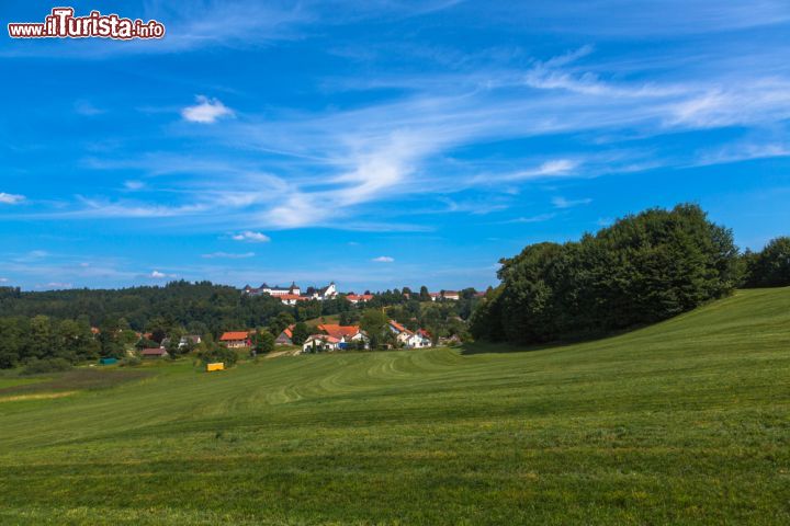 Immagine Case nel villaggio di Wolfegg, piccola località di 3.000 abitanti nella campagna circostante la cittadina di Ravensburg - foto © msgrafixx / Shutterstock.com