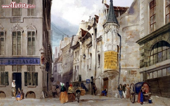 Immagine Un antico dipinto raffigura lo storico ristorante Boulanger di Parigi, considerato il primo ristorante del Mondo. Oggi questo ristorante, che si trovava in rue Bailleul non esiste più - © Musèe Cranavalet / www.carnavalet.paris.fr