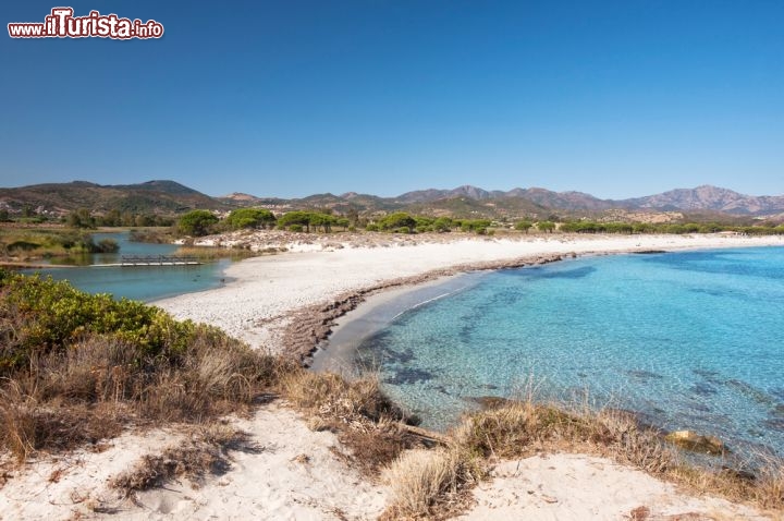 Immagine Spiaggia di Budoni o di S. Anna, sulla sinistra lo stagno di Taunanella. Siamo nella Sardegna nord orientale, non lontano dall'Isola della Tavolara  - © Jenny Sturm / Shutterstock.com