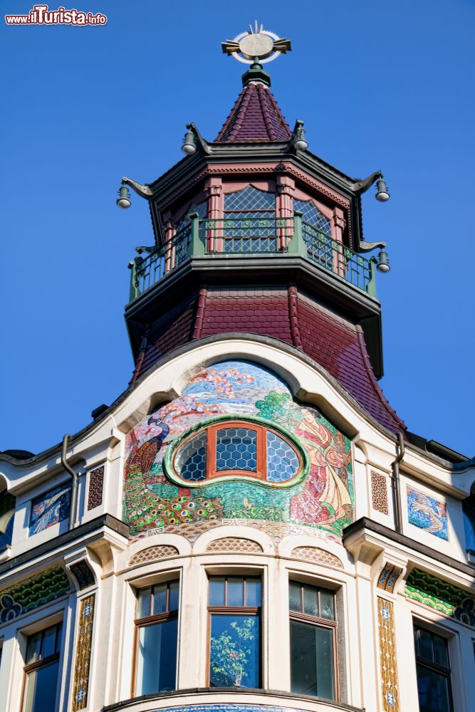 Immagine Architettura in stile Art Nouveau in un edificio di Lipsia, Germania.