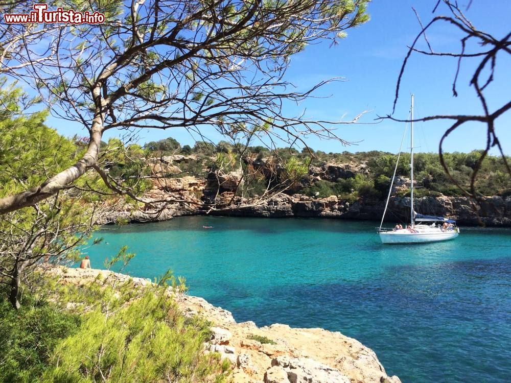 Immagine L'acqua turchese di Cala Sa Nau a Maiorca, isole Baleari, Spagna.