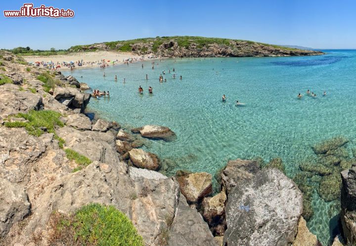 Immagine Calamosche: "la spiaggia più bella d'Italia" - La spiaggia di Calamosche, punta di diamante della Riserva di Vendicari, è annoverata tra le spiagge più belle della Sicilia, e non solo. Questa splendida caletta, situata a pochi chilometri dal Lido di Noto, è stata infatti nominata, nel 2005, "la spiaggia più bella d'Italia".






Calamosche, una delle spiagge più belle della Sicilia si trova all'interno della riserva di Vendicari, poco distante dal lido di noto