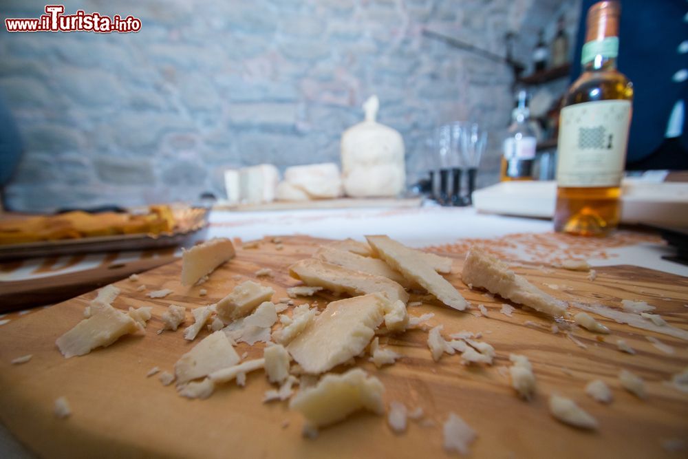 Immagine Degustazione di Formaggio di fossa in una cantina di Sogliano al Rubicone in Emilia-Romagna