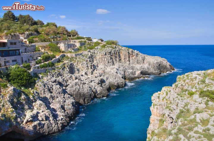 Immagine Il Ciolo, il piccolo fiordo sulla costa rocciosa di Santa Maria di Leuca (Puglia).