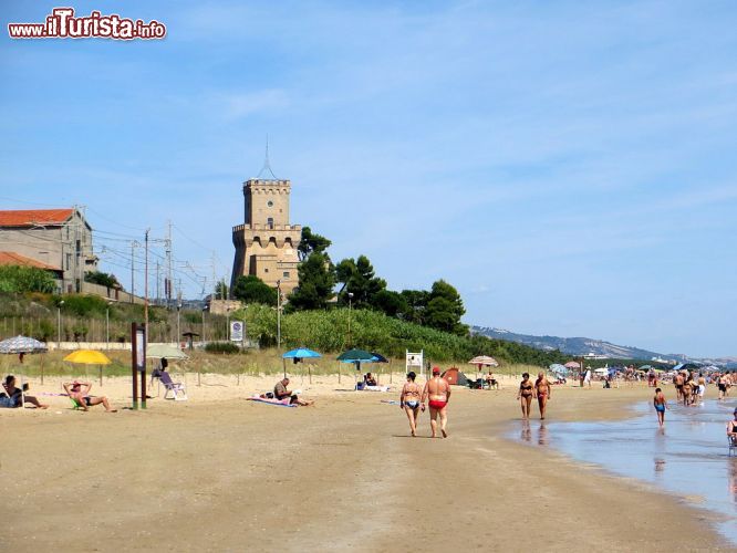 Immagine La spiaggia di Pineto con la  torre di Cerrano (Abruzzo) - © Luca Aless - CC BY-SA 4.0 - Wikipedia