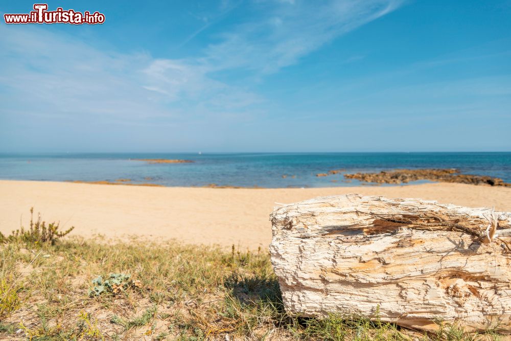 Immagine La spiaggia e la baia di Creta Rossa vicino ad Ostuni nel Salento in Puglia.