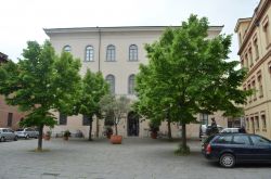 L'esterno del Museo Archeologico di Grosseto, in Toscana