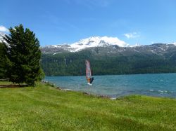 Windsurf sul lago di Silvaplana