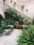 Un particolare del giardino dell'Hotel Nord Estellencs a Maiorca, isole Baleari, Spagna.
