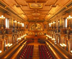 Università di Heidelberg, antica sala ...