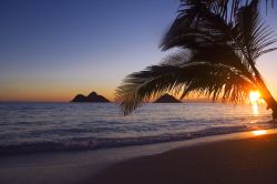 Alba a Lanikai beach. Ci troviamo sull'isola ...