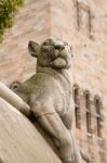 Animal wall, il muro con statue a tema si trova dentro al Castello di Cardiff in Galles - © Andy Poole / Shutterstock.com