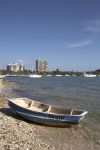 Barca in spiaggia a Sarasota, in una splendida spiaggia della Florida, negli USA - © jeff gynane / Shutterstock.com