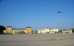 Piazzale Aldo Moro in centro a Bovolone di Verona