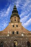Campanile della chiesa luterana di San Pietro a Riga Lettonia. Da qui si può ammirare il panorama più spettacolare dell'intera città - © TheCrazyTravel / Shutterstock.com ...