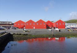 Case colorate del porto di Lerwick, in Scozia nelle Isole Shetland - © Bill McKelvie / Shutterstock.com