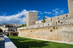 Il castello normanno svevo di Bari, Puglia. La fortezza fu fatta erigere nel 1131 da Ruggero II° di Sicilia.
