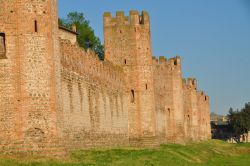 Cinta di sud-est delle mura di Montagnana: fotografate 6 delle 24 torri del borgo murato del Veneto