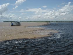 Confluenza del Rio Negro con il Rio Solimoes in Brasile, nei pressi di Manaus in Amazzonia - © guentermanaus / Shutterstock.com