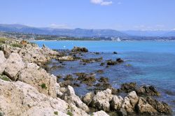 Costa rocciosa di Antibes, Francia - Magnificamente ...