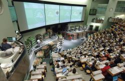 Flower auction, la Borsa dei fiori di FloraHolland Naaldwijk (Olanda).
