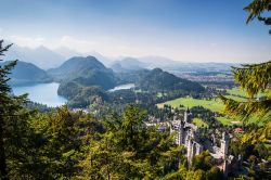 Forggensee, il lago di Fussen, il panorama del ...